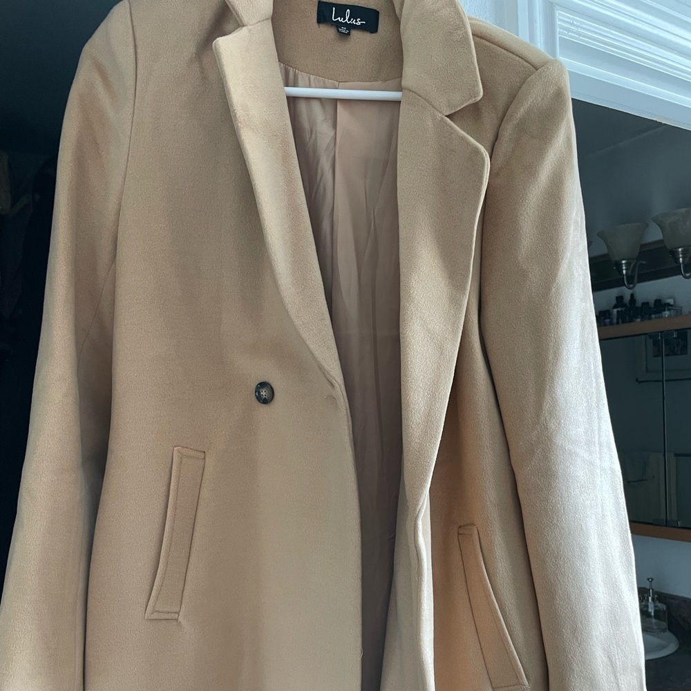 Trench coat, never worn, from Lulus.